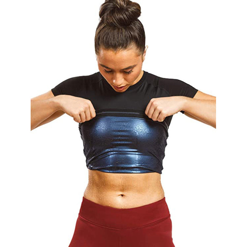 Underwear Health Sports Body Tight Body Shaper Short Sleeve Corset Sweat Top