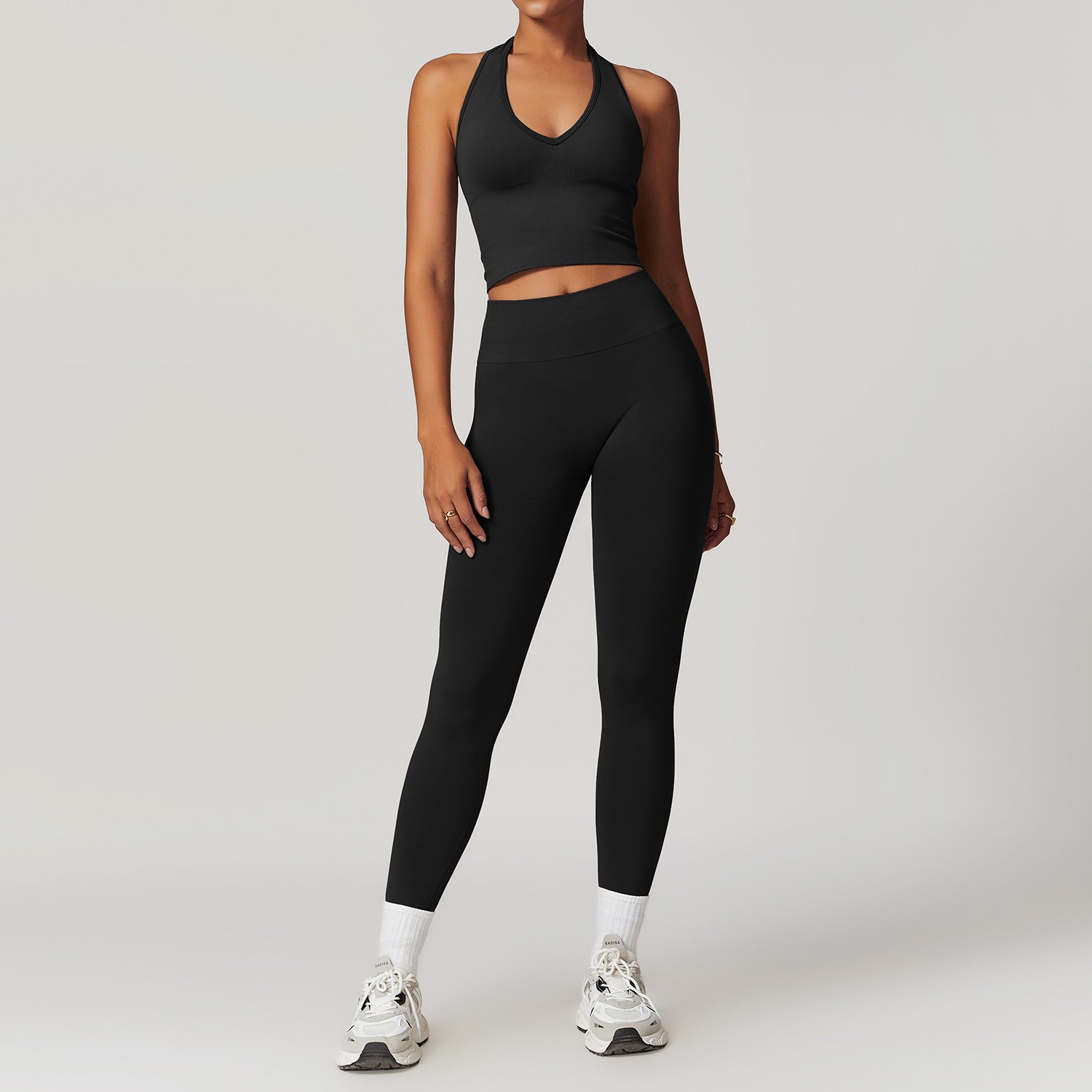 Women's Sports Suit Thread Waist And Hip Lifting Yoga Suit