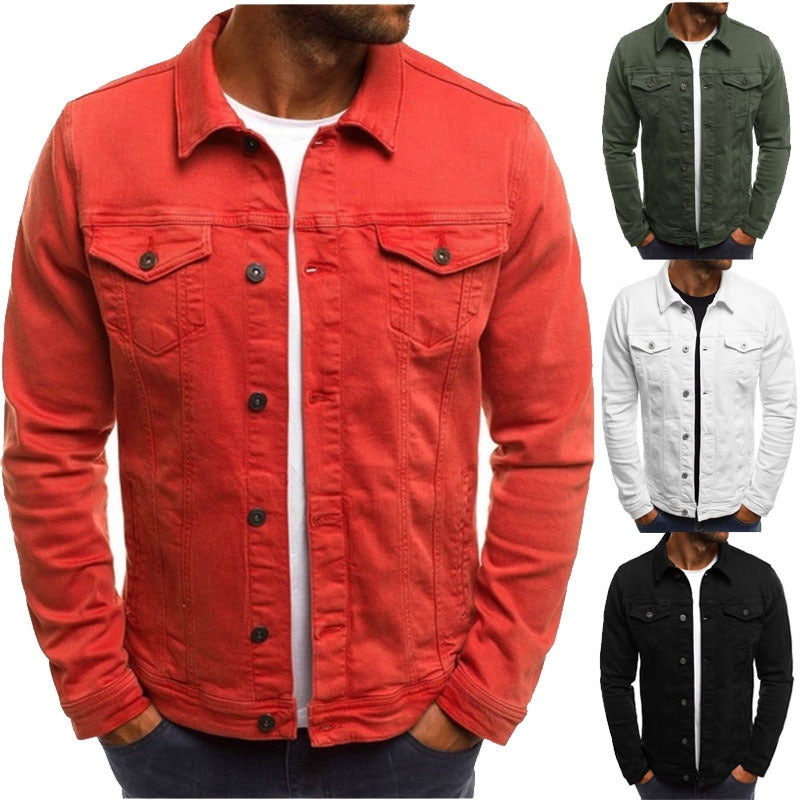 Amazon wish Europe and the United States new models Slim multi-pocket button tooling men's jacket