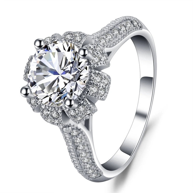 Jewelry Couples Rings Micro-inlaid Zircon Handmades Creative Style Rings Diamond Rings