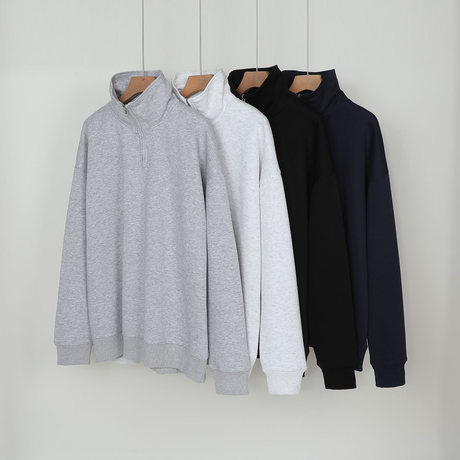 Women's Premium Half-zip Stand-up Collar Hoodie