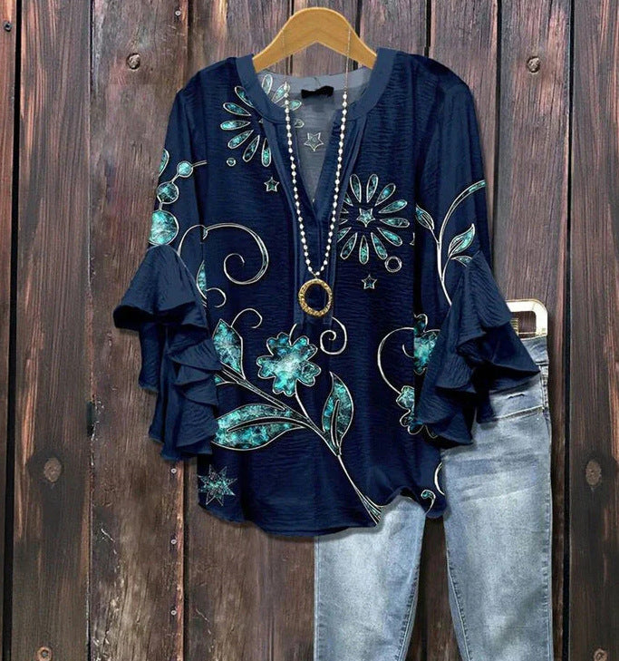 Element Printing Digital Printing Women's Top