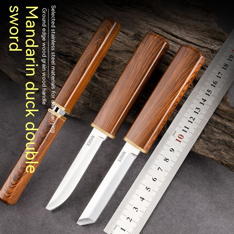 Household Sliced Fruit Mandarin Duck Mother Double Edge Knife