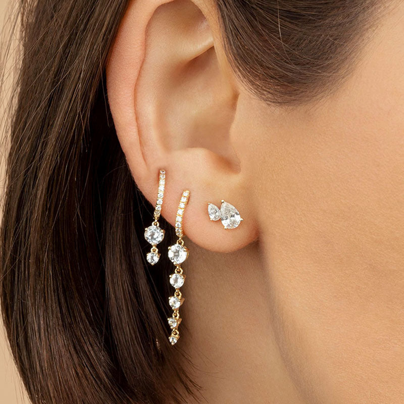 Geometric Personalized Long Earrings Women